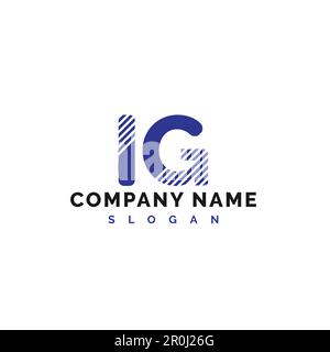 IG Letter Logo Design. IG letter logo Vector Illustration - Vector Stock Vector