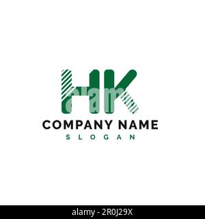 HK Letter Logo Design. HK letter logo Vector Illustration - Vector Stock Vector