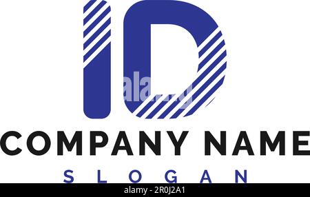 ID Letter Logo Design. ID letter logo Vector Illustration - Vector Stock Vector