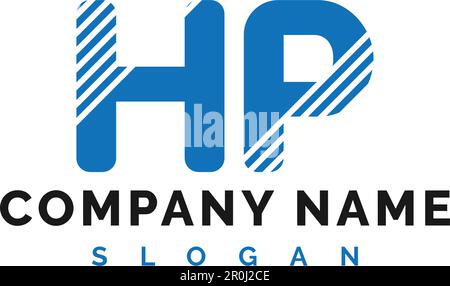 HP Letter Logo Design. HP letter logo Vector Illustration - Vector Stock Vector