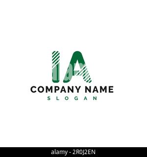 IA Letter Logo Design. IA letter logo Vector Illustration - Vector Stock Vector