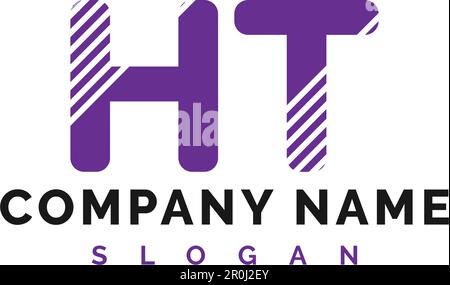 HT Letter Logo Design. HT letter logo Vector Illustration - Vector Stock Vector