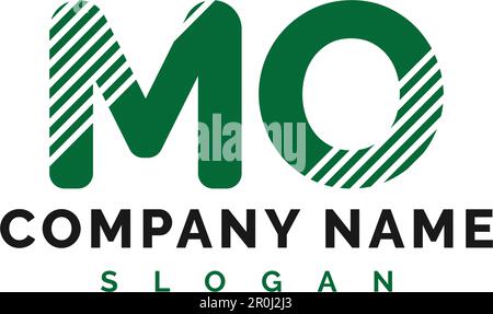 MO Letter Logo Design. MO letter logo Vector Illustration - Vector Stock Vector