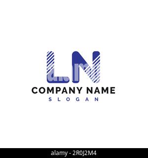 LN Letter Logo Design. LN letter logo Vector Illustration - Vector Stock Vector