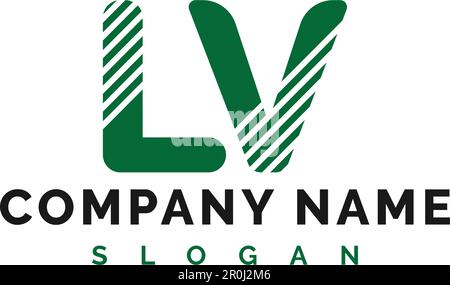 LV Letter Logo Design. LV letter logo Vector Illustration - Vector Stock Vector