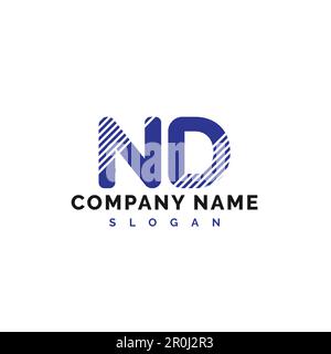 ND Letter Logo Design. ND letter logo Vector Illustration - Vector Stock Vector