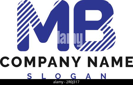 MB Letter Logo Design. MB letter logo Vector Illustration - Vector Stock Vector