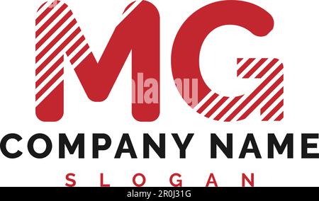 MG Letter Logo Design. MG letter logo Vector Illustration - Vector Stock Vector