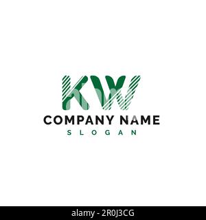 KW Letter Logo Design. KW letter logo Vector Illustration - Vector Stock Vector