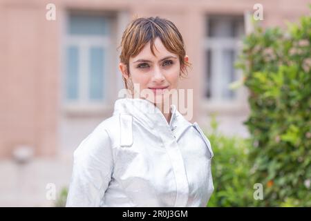 Rome, Italy. 08th May, 2023. Actress Zoë Bleu Sidel, daughter of actress Rosanna Arquette, attends the photocall of the film 'Signs of love' at Cinema Barberini in Rome (Photo by Matteo Nardone/Pacific Press) Credit: Pacific Press Media Production Corp./Alamy Live News Stock Photo