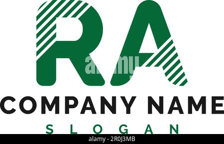 RA Letter Logo Design. RA letter logo Vector Illustration - Vector Stock Vector