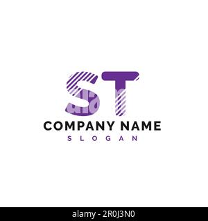 ST Letter Logo Design. ST letter logo Vector Illustration - Vector Stock Vector