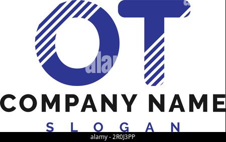 OT Letter Logo Design. OT letter logo Vector Illustration - Vector Stock Vector