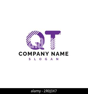 QT Letter Logo Design. QT letter logo Vector Illustration - Vector Stock Vector