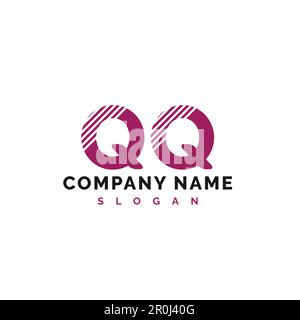 QQ Letter Logo Design. QQ letter logo Vector Illustration - Vector Stock Vector