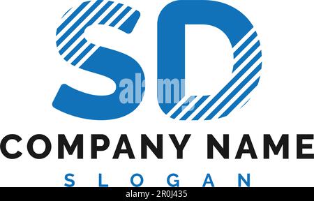 SD Letter Logo Design. SD letter logo Vector Illustration - Vector Stock Vector