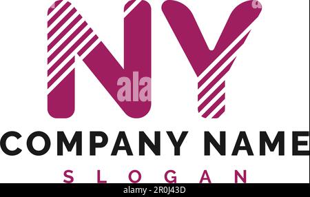 NY Letter Logo Design. NY letter logo Vector Illustration - Vector Stock Vector