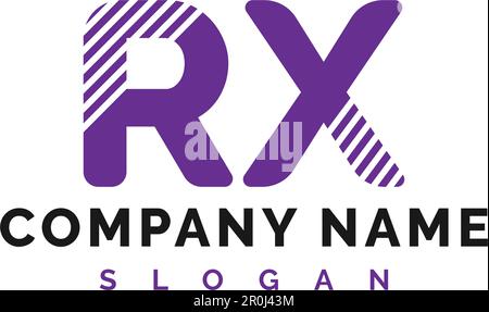 RX Letter Logo Design. RX letter logo Vector Illustration - Vector Stock Vector