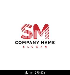 SM Letter Logo Design. SM letter logo Vector Illustration - Vector Stock Vector