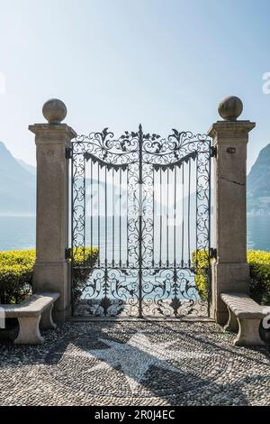 Parco Civico, Lugano, Lake Lugano, canton of Ticino, Switzerland Stock Photo