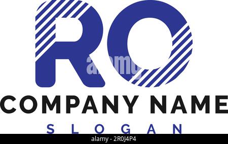 RO Letter Logo Design. RO letter logo Vector Illustration - Vector Stock Vector