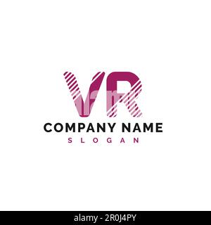 VR Letter Logo Design. VR Letter Logo Vector Illustration - Vector Stock Vector