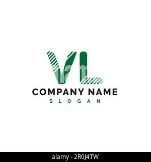 VL Letter Logo Design. VL Letter Logo Vector Illustration - Vector Stock Vector