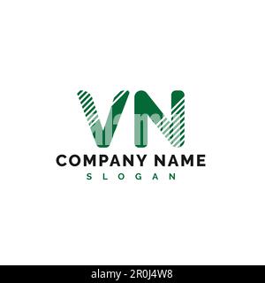 VN Letter Logo Design. VN Letter Logo Vector Illustration - Vector Stock Vector