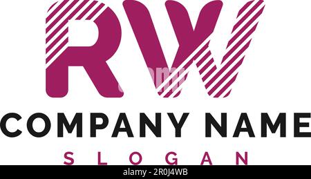 RW Letter Logo Design. RW letter logo Vector Illustration - Vector Stock Vector