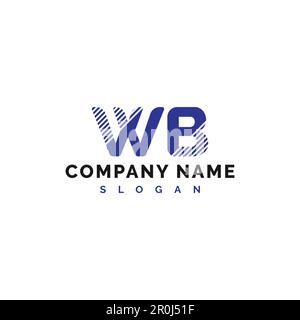 WB Letter Logo Design. WB Letter Logo Vector Illustration - Vector Stock Vector