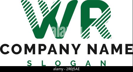 WR Letter Logo Design. WR Letter Logo Vector Illustration - Vector Stock Vector
