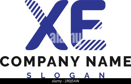 XE Letter Logo Design. XE Letter Logo Vector Illustration - Vector Stock Vector