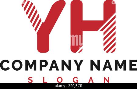 YH Letter Logo Design. YH Letter Logo Vector Illustration - Vector Stock Vector