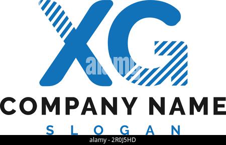 XG Letter Logo Design. XG Letter Logo Vector Illustration - Vector Stock Vector