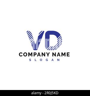 VD Letter Logo Design. VD Letter Logo Vector Illustration - Vector Stock Vector