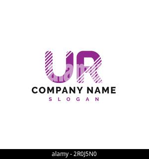 UR Letter Logo Design. UR Letter Logo Vector Illustration - Vector Stock Vector