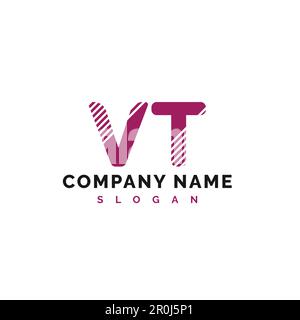 VT Letter Logo Design. VT Letter Logo Vector Illustration - Vector Stock Vector