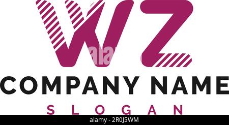 WZ Letter Logo Design. WZ Letter Logo Vector Illustration - Vector Stock Vector