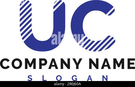 UC Letter Logo Design. UC Letter Logo Vector Illustration - Vector Stock Vector