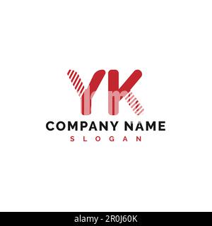 YK Letter Logo Design. YK Letter Logo Vector Illustration - Vector Stock Vector