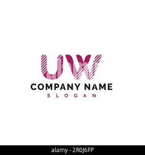 UW Letter Logo Design. UW Letter Logo Vector Illustration - Vector Stock Vector