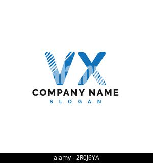 VX Letter Logo Design. VX Letter Logo Vector Illustration - Vector Stock Vector