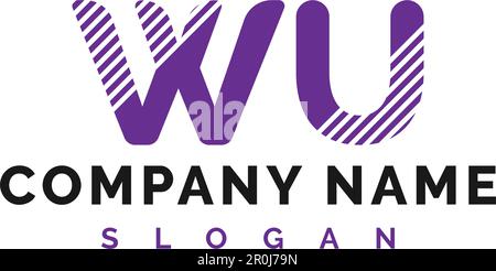 WU Letter Logo Design. WU Letter Logo Vector Illustration - Vector Stock Vector