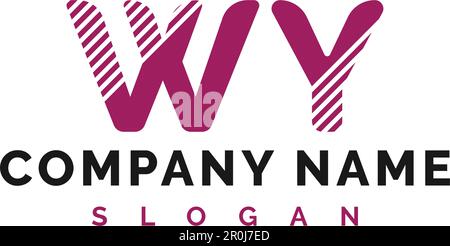 WY Letter Logo Design. WY Letter Logo Vector Illustration - Vector Stock Vector