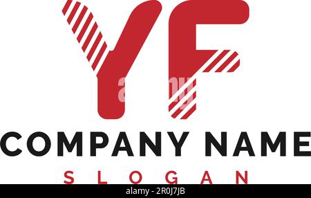 YF Letter Logo Design. YF Letter Logo Vector Illustration - Vector Stock Vector