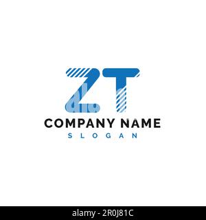 ZT Letter Logo Design. ZT Letter Logo Vector Illustration - Vector Stock Vector