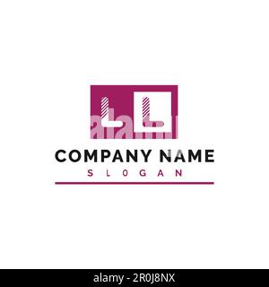 LL Letter Logo Design. LL Letter Logo Vector Illustration - Vector Stock Vector