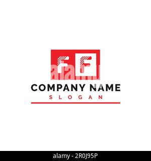 FF Letter Logo Design. FF Letter Logo Vector Illustration - Vector Stock Vector