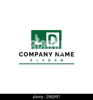 LD Letter Logo Design. LD Letter Logo Vector Illustration - Vector Stock Vector