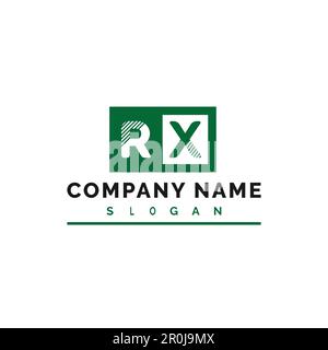 RX Logo Design. RX Letter Logo Vector Illustration - Vector Stock Vector